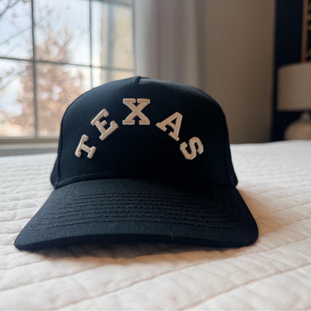Black Texas Baseball Cap